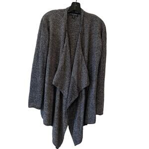 Barefoot Dreams Bamboo Chic Lite Open Front Cardigan Sweater Gray Size S/M